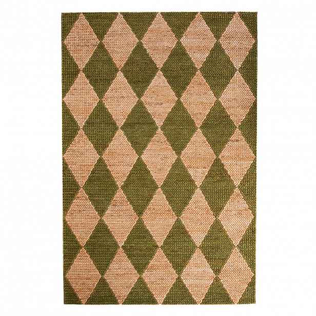 Flair Rugs RUČNĚ TKANÝ KOBEREC, 120/170 cm zelená