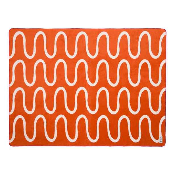 Oranžová deka 150x200 cm Swirl – noo.ma