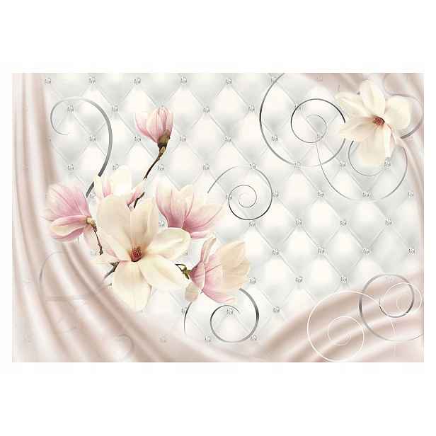 Fototapeta Magnolie Růžová Elegance květů 312x219 Blesky lepidlo