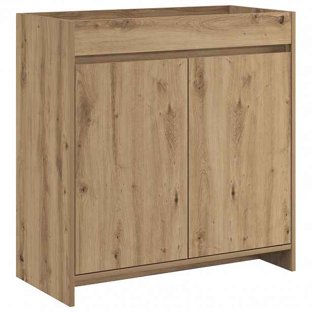 vidaXL Koupelnová skříňka pod umyvadlo Dub artisan 78,5 x 37,5 x 81 cm
