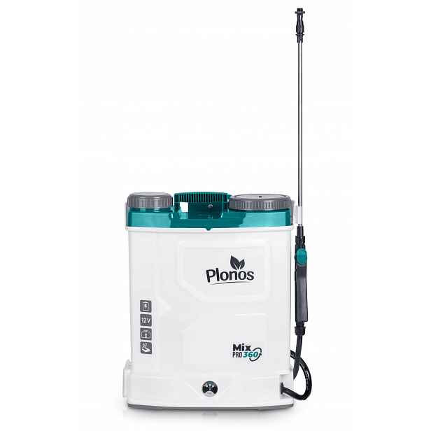 Plonos PL-603 Akumulátorový postřikovač s míchadlem 16 l, 12 V, 8 Ah, bílý