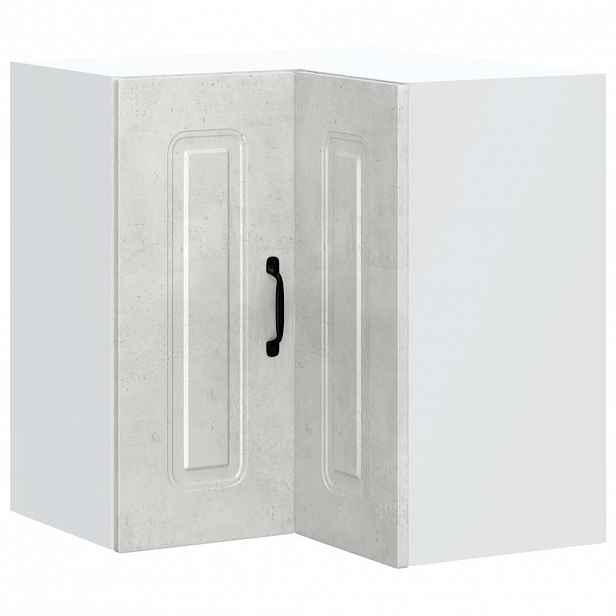 vidaXL Kuchyňská nástěnná rohová skříňka "Kalmar" betonově šedá