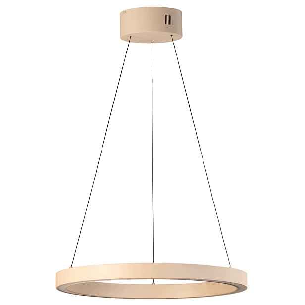 Závěsná lampa Silvio písková barva 56W Cct 60 cm Fischer&Honsel