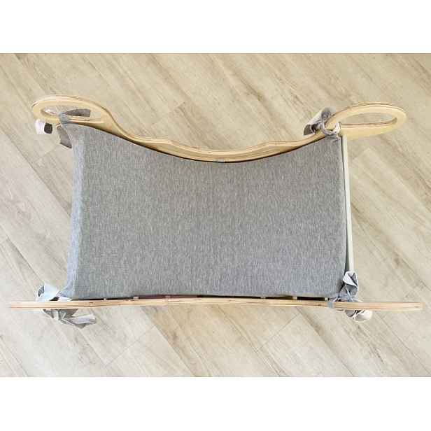 ELIS DESIGN Potah na Montessori houpačku 6in1 smile s elastanem barva: šedá