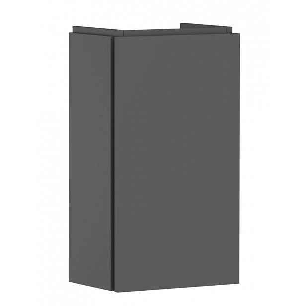 Hansgrohe Xilesa E - Umyvadlová skříňka, 62x34x24 cm, 1 dvířka, panty vpravo, matná šedá 54244760