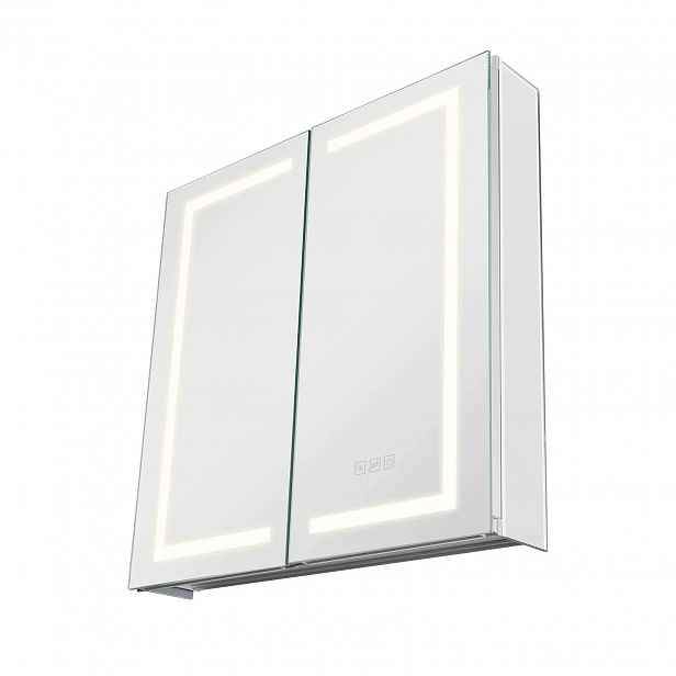 Koupelnová skříňka zrcadlo Led premium 65 x 65 cm Hd 3 barvy Hd odmlžování