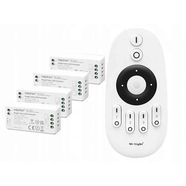 4 x Led zónový regulátor Mono Dálkový Ovladač 576W Milight
