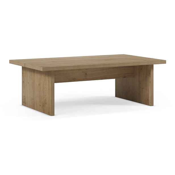 Konferenční stolek s deskou v dubovém dekoru v přírodní barvě 70x120 cm Loana – Marckeric