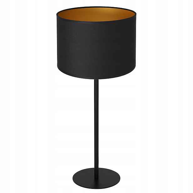 Luminex Stolní lampa Arden 56 cm Černá/Zlatá Abažurová E27 15W