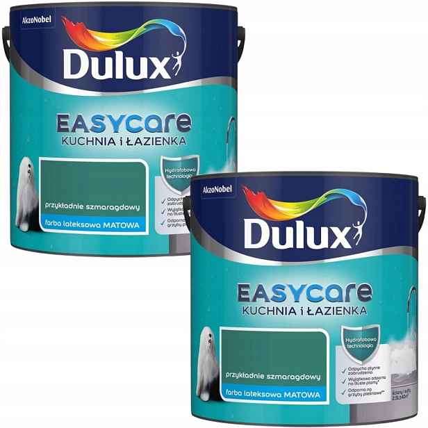 Set Dulux Easycare 2x2,5 Kuchyně&koupelna Příkladně Smaragdový Mat 5L