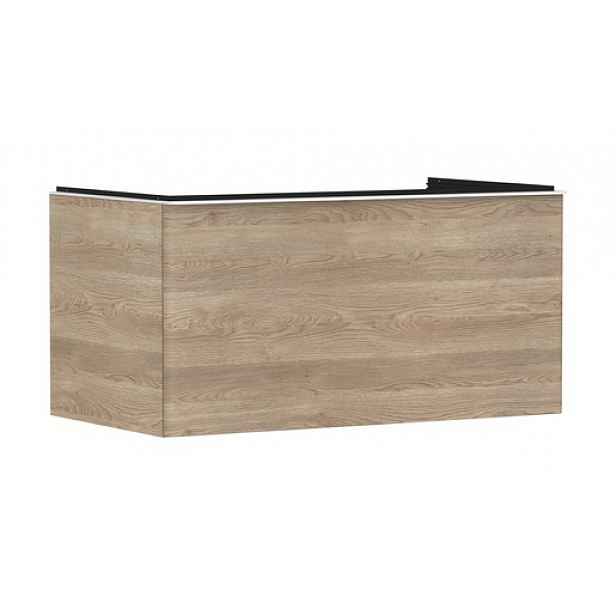 Skříňka pod umyvadlo pod desku Hansgrohe Xelu Q 98x49,5x55 cm přírodní dub 54060700
