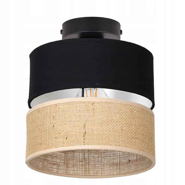 Boho Stropní Jutová Lampa Stropní Svítidlo Skandinávská