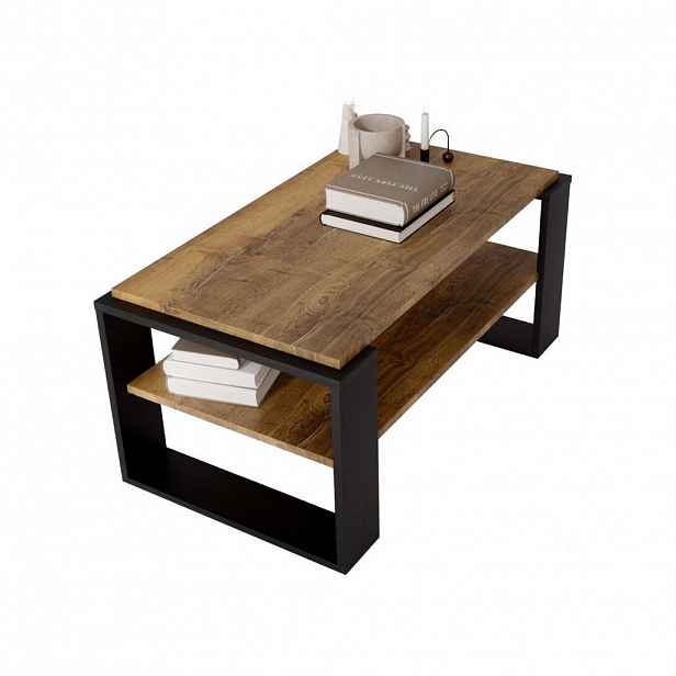 CraftPAK KONZOLOVÝ STOLEK z dřevotřísky, obdélníkový, stabilní, ořechová barva 42/54/96 cm