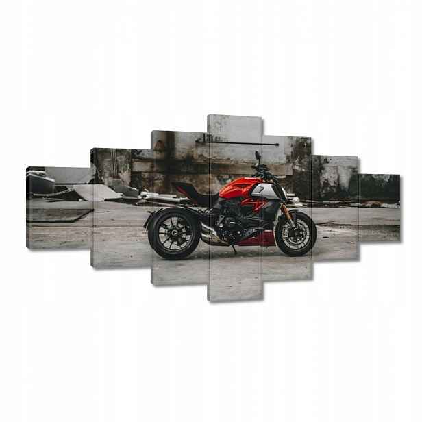 Obrazy 210x100 Červené Ducati Motocykl