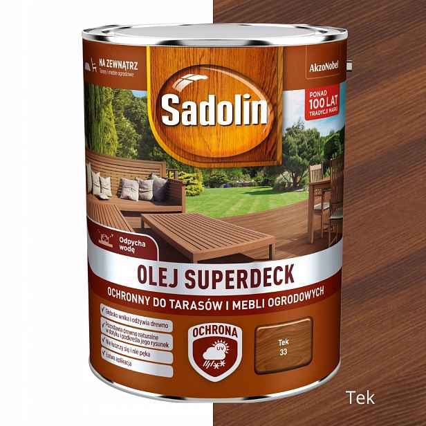 Sadolin Pro Terasy A Zahrady Ochrana A Dekorace 5 L Teak