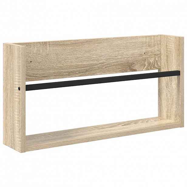 vidaXL Regál na časopisy Sonoma dub 60 x 12 x 30 cm Kompozitní dřevo