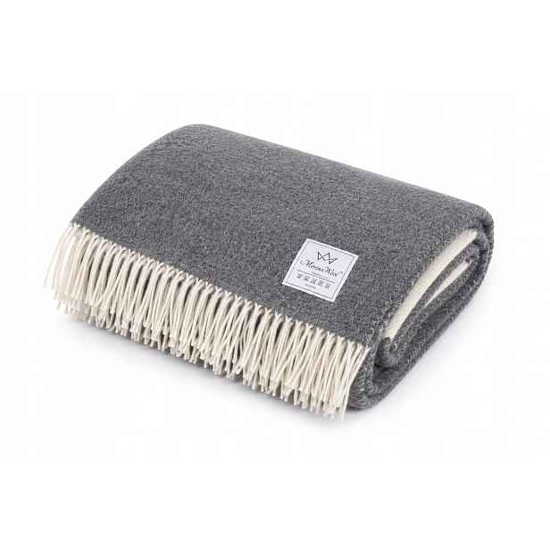 Merino Wool – přírodní vlněný přehoz na postel 160/200 cm, oboustranný