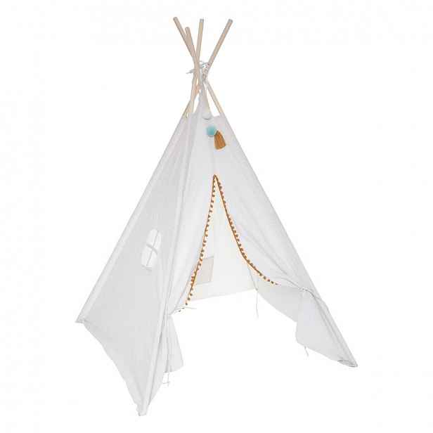 Bílé dětské teepee WAPI