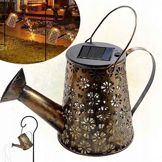 2X Solární Osvětlení Pro Venkovní Dekoraci, Solární Konev, Do Zahrady