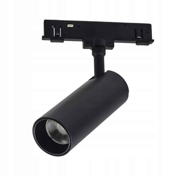 1-fázová magnetická kolejnicová lampa černá Led reflektor cct 5w 48v Milagro