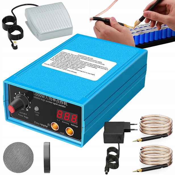 Akumulátorová Bodová Svářečka Ruční Powerbanka 5000W 240V 50HZ Výkonná