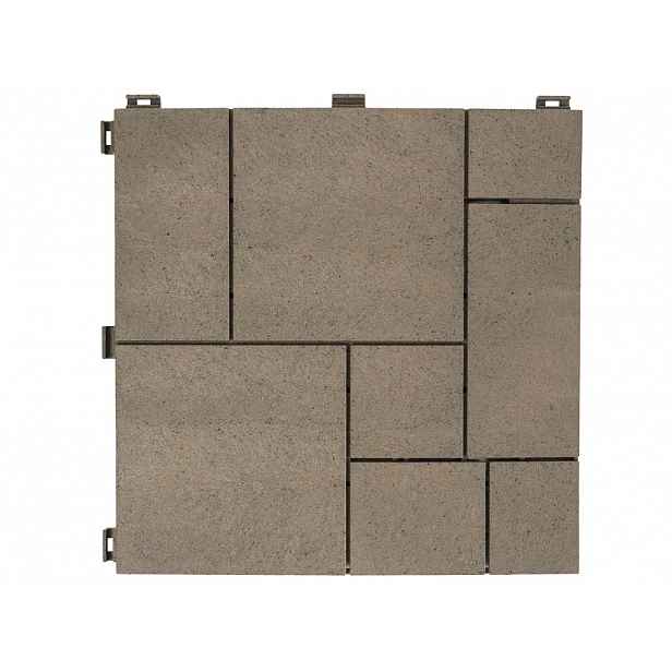 Multy home Gumová dlaždice STONE MOSAIC 30 x 30 cm, hnědá dub, 1 ks 4016.91.00