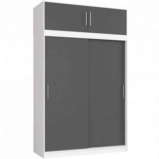 RAUMHIRSCH FURNITURE SKŘÍŇ bílá, grafitově šedá 245/150/60