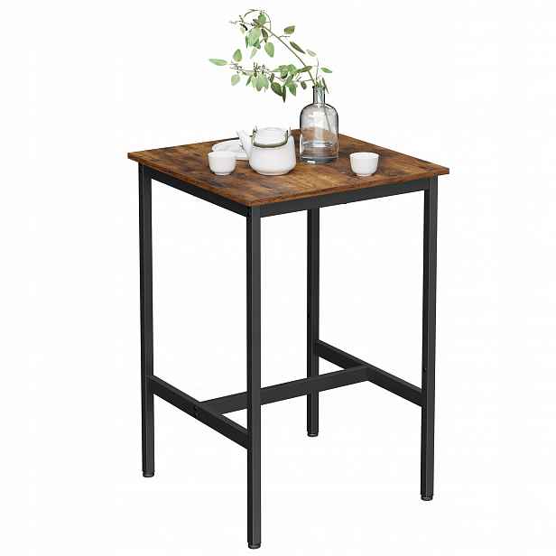 Rustikální kuchyňský barový stůl čtverec 90 cm