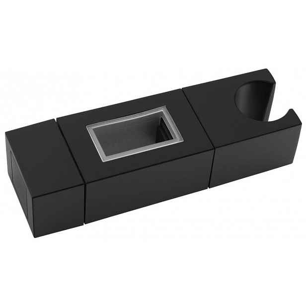 SAPHO - Držák pro sprchovou tyč 30x15, ABS/černá mat NDSC615