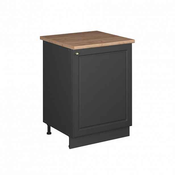Vicco SKŘÍŇKA POD DŘEZ Fame-Line, Anthrazit-Gold Landhaus/Antracit, 60 cm