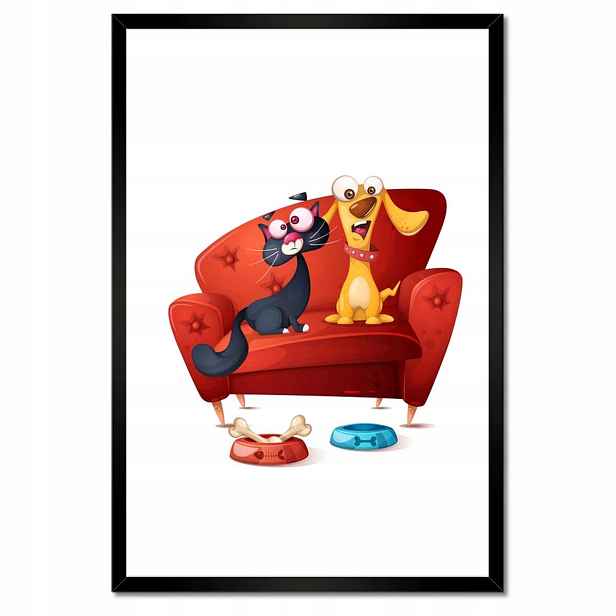 Plakáty v rámu 40x60 Kočka Kotě Kočky