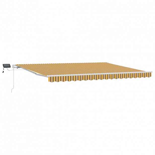 vidaXL Stahovací markýza Vícebarevný 450 × 350 cm Látka a hliník