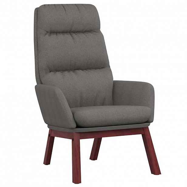 vidaXL Relaxační křeslo světle šedé textil