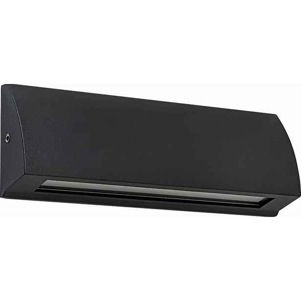 Led nástěnné svítidlo 6,2 W s integrovaným Led zdrojem 17 cm, černé