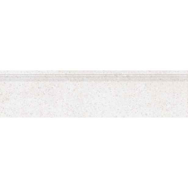 Schodovka RAKO Porfido bílá 30x120 cm mat / lesk DCPVF810.1