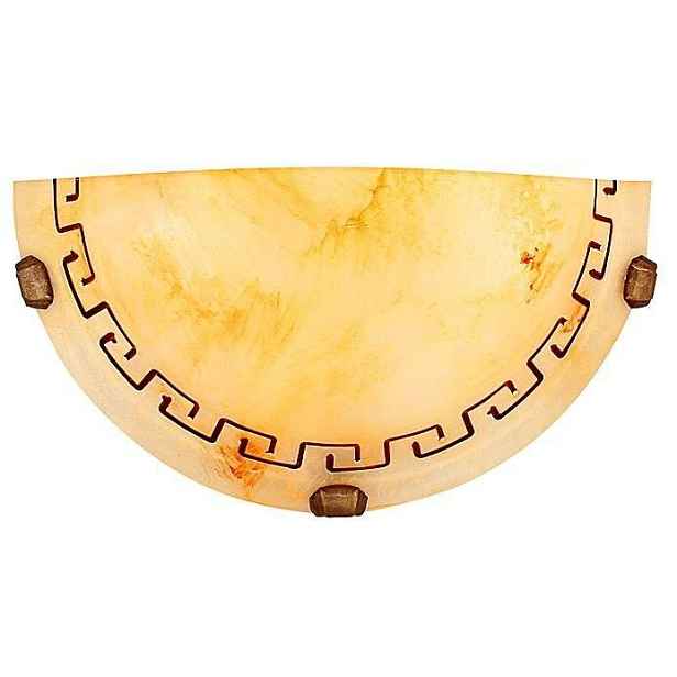 Stropní lampa řecký plafond1/2 hnědý 60w