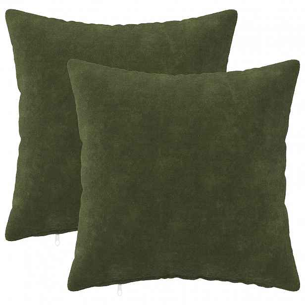 vidaXL Povlak na polštář 2 pcs HEERLEN Zelená 50 x 50 cm