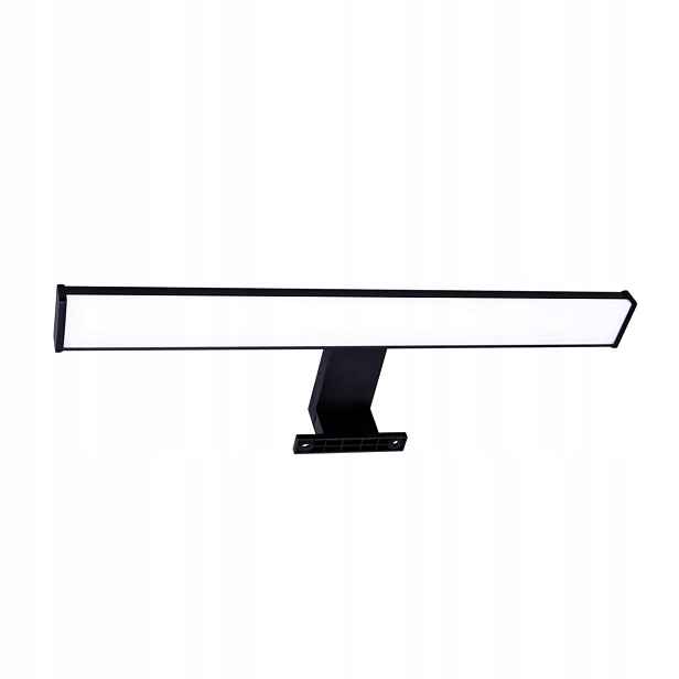 Led koupelnové nástěnné svítidlo nad zrcadlo černé, lineární, 40 cm, IP44 Polux