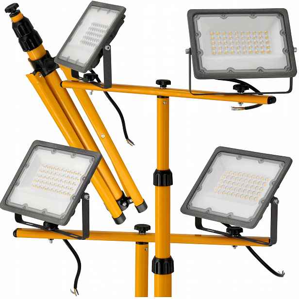 2x Halogenový Led reflektor 50W IP65 Premium Stavební stativ