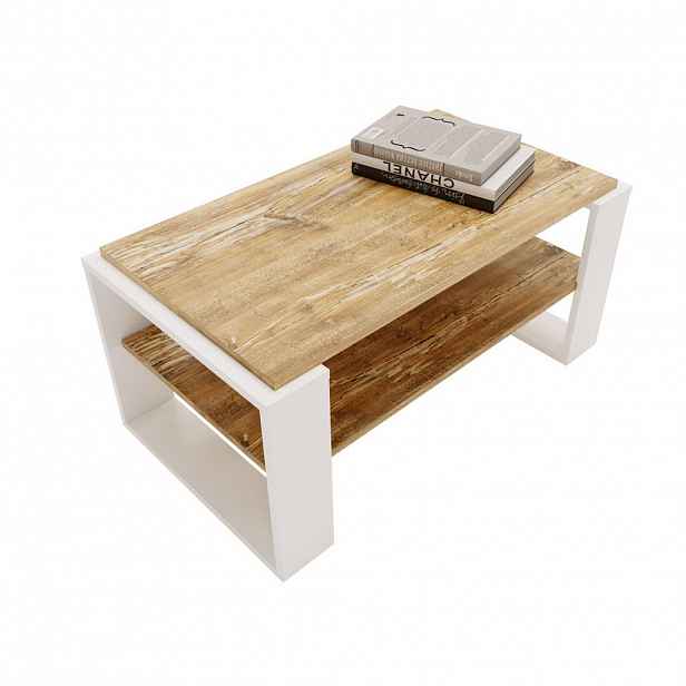 CraftPAK KONZOLOVÝ STOLEK z dřevotřísky, obdélníkový, stabilní, borovice Milford 42/54/96 cm