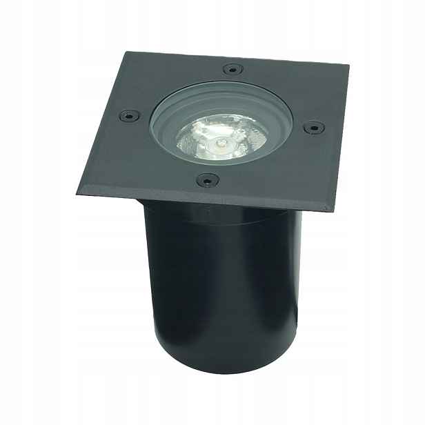 Erida Nájezdové svítidlo GU10 10W IP67 Černé 11x11cm Nastavitelné IdeaLED