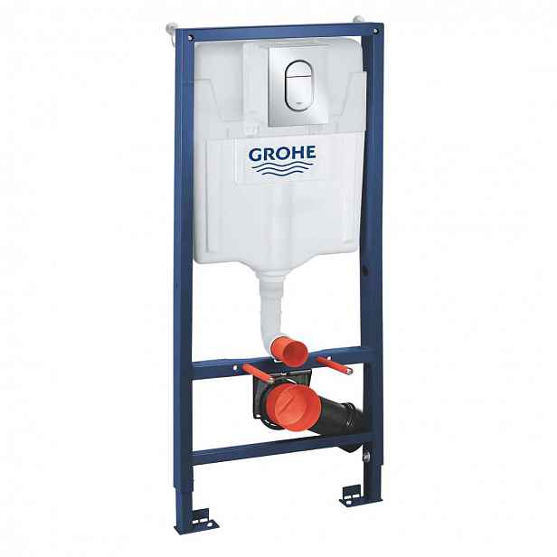 Grohe Rapid SL - Předstěnová instalace s nádržkou pro závěsné WC, tlačítko Arena Cosmopolitan S, chrom 39504000