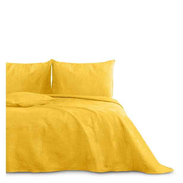 Okrově žlutý přehoz na dvoulůžko 200x220 cm Palsha – AmeliaHome