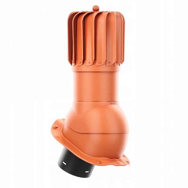 Rotační krb Rotoline pro plechovou střešní krytinu G fi 150 mm podlouhlý cihlový
