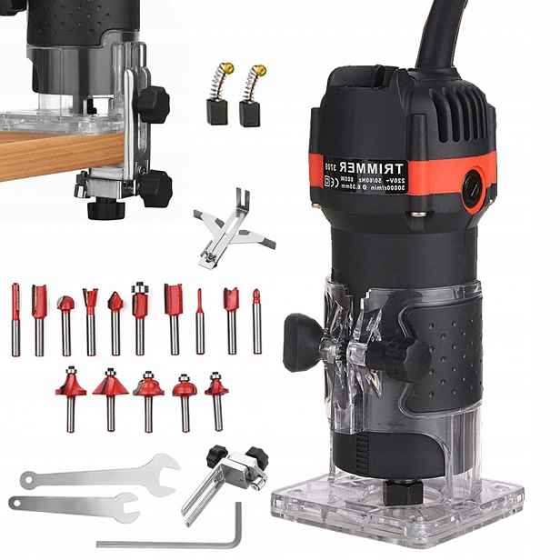 Ruční Horní Frézka 800 W Na Dřevo A Hrany 30000 ot/min 1/4"