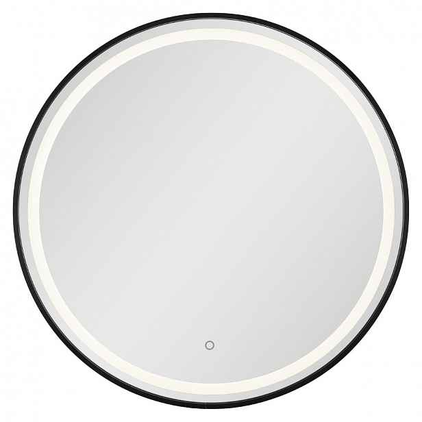 Zrcadlo se senzorem SAT 70x70 cm černá SATZKULED70CE