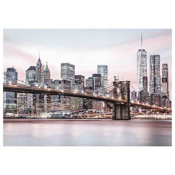 Fototapeta Brooklynský most v noci New York vinylová 208x146 lepidlo