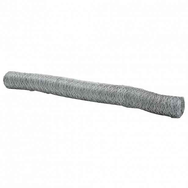 vidaXL Hexagonální oplocení 1,2 x 10 m Pozinkovaná ocel Stříbrná