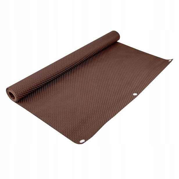Balkonová Krytka 90x500 CM Technorattan Hnědá Podložka Terasa Oplocení GOB2