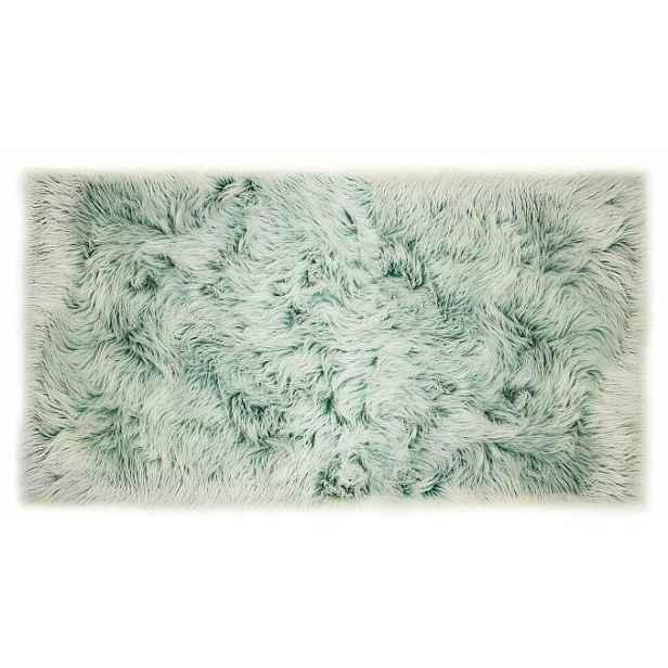 Kontrast Kusový koberec s vysokým vlasem OMBRE 80 x 140 cm - modrozelený